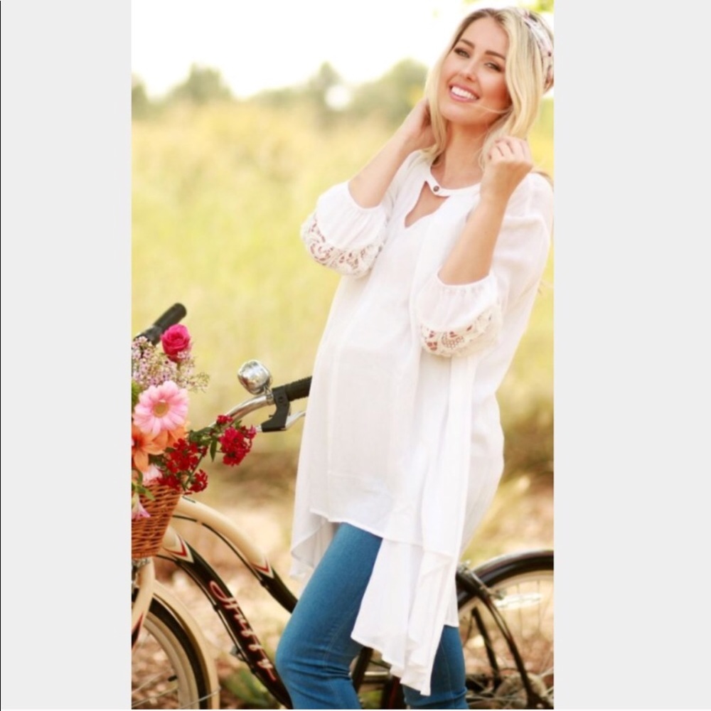 Pinkblush Ivory Maternity Blouse